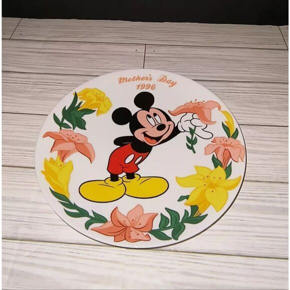 Grolier Vintage 1996 Walt Disney Mickey Mouse Mothers Day Plate Limited Edition - Picture 1 of 9
